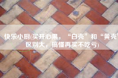 快乐小厨(买开心果，“白壳”和“黄壳”区别大，搞懂再买不吃亏)