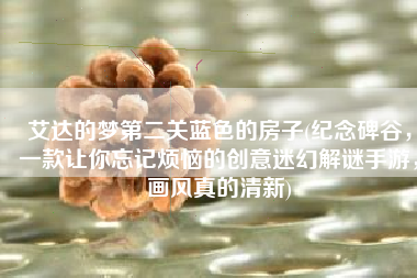 艾达的梦第二关蓝色的房子(纪念碑谷，一款让你忘记烦恼的创意迷幻解谜手游，画风真的清新)