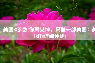 美图t8参数(你离女神，只差一部美图：美图T8详细评测)