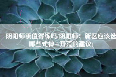 阴阳师熏值得练吗(阴阳师：新区应该选哪些式神+开荒的建议)