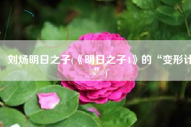 刘炀明日之子(《明日之子4》的“变形计”)