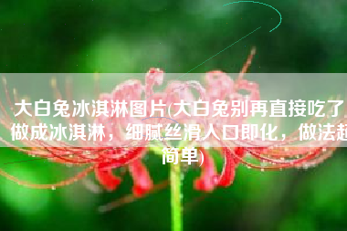 大白兔冰淇淋图片(大白兔别再直接吃了，做成冰淇淋，细腻丝滑入口即化，做法超简单)