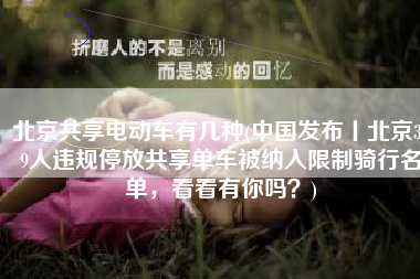 北京共享电动车有几种(中国发布丨北京319人违规停放共享单车被纳入限制骑行名单，看看有你吗？)