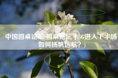 中国圆桌论坛(圆桌论坛｜5G进入下半场，如何扬帆远航？)