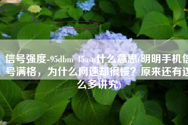 信号强度-95dbm 45asu什么意思(明明手机信号满格，为什么网速却很慢？原来还有这么多讲究)
