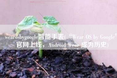 wearosbygoogle智能手表(“Wear OS by Google” 官网上线，Android Wear 成为历史)