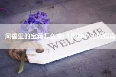 风圈里的宝箱怎么拿(《原神》入坑指南)