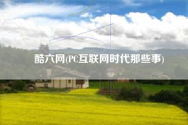 酷六网(PC互联网时代那些事)