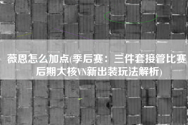 薇恩怎么加点(季后赛：三件套接管比赛，后期大核VN新出装玩法解析)