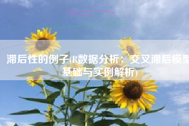 滞后性的例子(R数据分析：交叉滞后模型基础与实例解析)