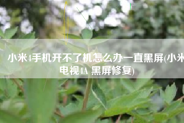 小米4手机开不了机怎么办一直黑屏(小米电视4A 黑屏修复)