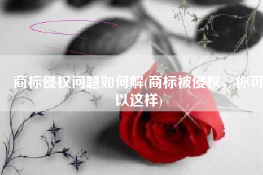 商标侵权问题如何解(商标被侵权，你可以这样)