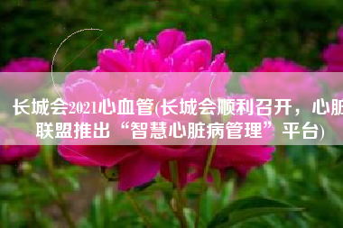 长城会2021心血管(长城会顺利召开，心脏联盟推出“智慧心脏病管理”平台)