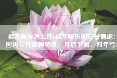 祖龙娱乐怎么样(祖龙娱乐的成长焦虑：国内发行依赖腾讯，月活下滑、四年亏9亿)