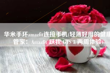 华米手环amazfit连接手机(轻薄好用的健康管家：Amazfit 跃我 GTS 3 两周体验)