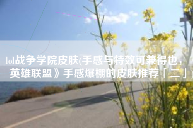 lol战争学院皮肤(手感与特效可兼得也，《英雄联盟》手感爆棚的皮肤推荐「二」)