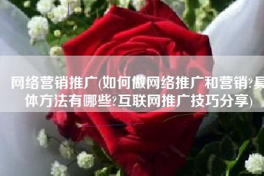 网络营销推广(如何做网络推广和营销?具体方法有哪些?互联网推广技巧分享)