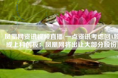 凤凰网资讯视频直播(一点资讯考虑回A股或上科创板：凤凰网将出让大部分股份)