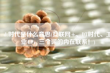 dt时代是什么意思(互联网+、DT时代、工业4.0，三个词的内在联系！)