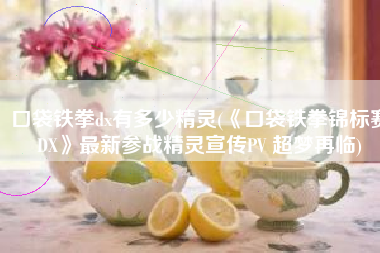 口袋铁拳dx有多少精灵(《口袋铁拳锦标赛DX》最新参战精灵宣传PV 超梦再临)
