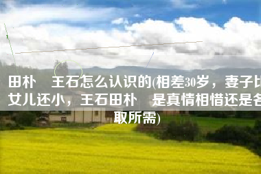 田朴珺王石怎么认识的(相差30岁，妻子比女儿还小，王石田朴珺是真情相惜还是各取所需)