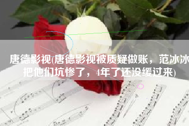 唐德影视(唐德影视被质疑做账，范冰冰把他们坑惨了，4年了还没缓过来)