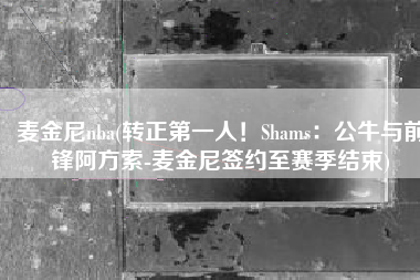 麦金尼nba(转正第一人！Shams：公牛与前锋阿方索-麦金尼签约至赛季结束)