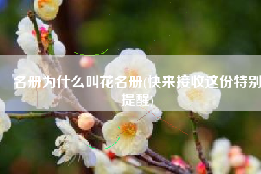 名册为什么叫花名册(快来接收这份特别提醒)