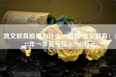 凯文教育股票为什么一直跌(凯文教育：2022年一季度亏损3820.43万元)