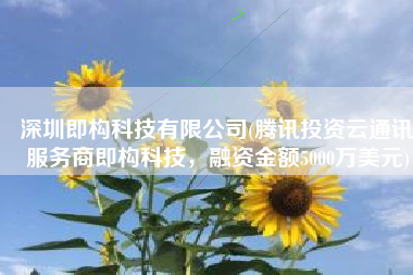 深圳即构科技有限公司(腾讯投资云通讯服务商即构科技，融资金额5000万美元)