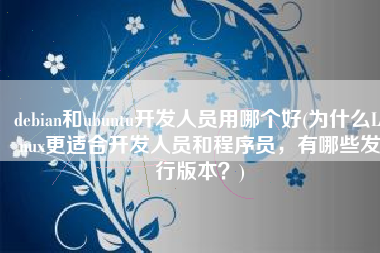 debian和ubuntu开发人员用哪个好(为什么Linux更适合开发人员和程序员，有哪些发行版本？)