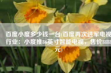 百度小度多少钱一台(百度再次进军电视行业：小度推86英寸智能电视，售价8888元)