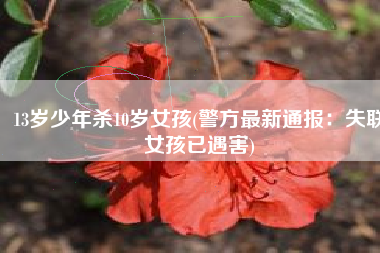 13岁少年杀10岁女孩(警方最新通报：失联女孩已遇害)