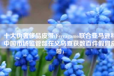 十大伪奢侈品皮带(Ferragamo联合亚马逊和中国市场监管部在义乌查获数百件假冒皮带)