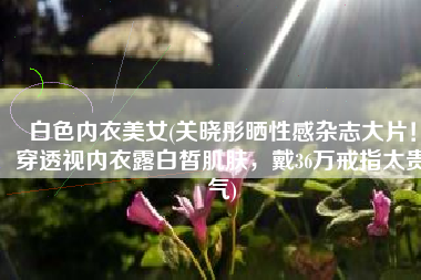 白色内衣美女(关晓彤晒性感杂志大片！穿透视内衣露白皙肌肤，戴36万戒指太贵气)