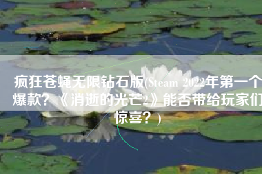 疯狂苍蝇无限钻石版(Steam 2022年第一个爆款？《消逝的光芒2》能否带给玩家们惊喜？)