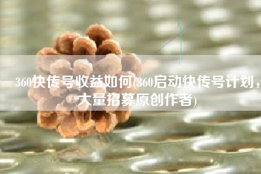360快传号收益如何(360启动快传号计划，大量招募原创作者)