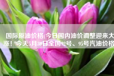 国际原油价格(今日国内油价调整迎来大涨！今天5月30日全国92号、95号汽油价格)