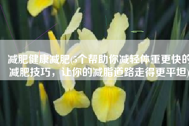 减肥健康减肥(5个帮助你减轻体重更快的减肥技巧，让你的减脂道路走得更平坦)