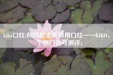 kiko口红(阿玛尼走秀御用口红——KIKO，5个热门色号测评)