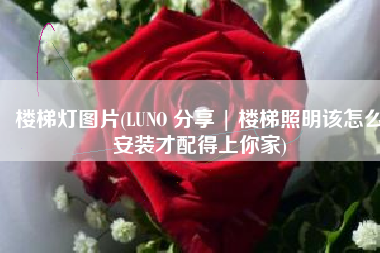 楼梯灯图片(LUNO 分享 | 楼梯照明该怎么安装才配得上你家)
