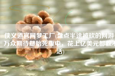 侠义道官网梦工厂(盘点半途被砍的网游，万众期待却胎死腹中，花上亿美元都救不活)