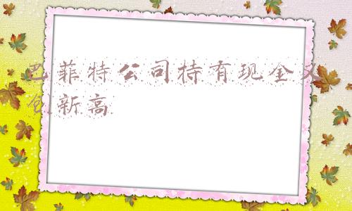 巴菲特持有现金的比例(没啥可投的？！巴菲特持有现金又创新高……)