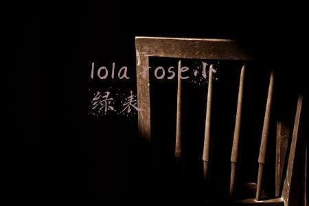 lola rose小绿表