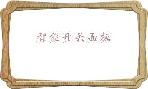 智能开关面板