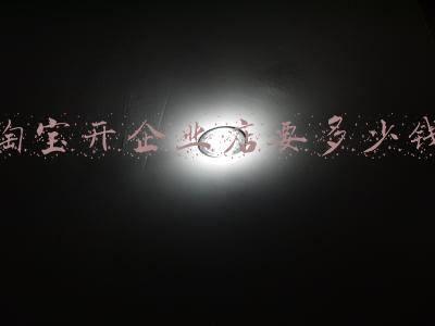 淘宝开企业店要多少钱