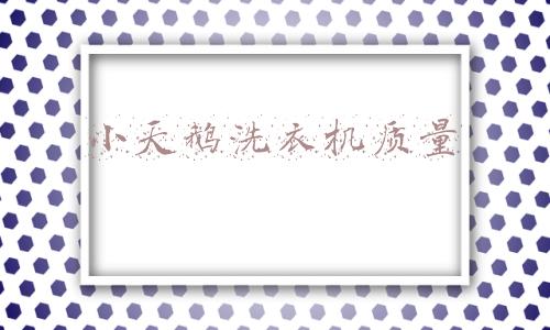 小天鹅洗衣机质量好还是海尔质量好(洗衣机品牌哪个好？西门子、松下、LG、海尔、小天鹅哪个品牌好)
