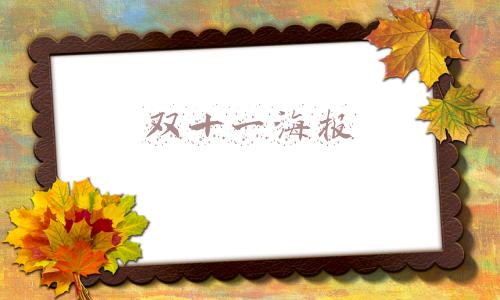 双十一海报