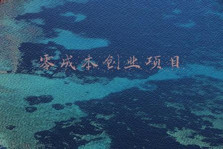 零成本创业项目