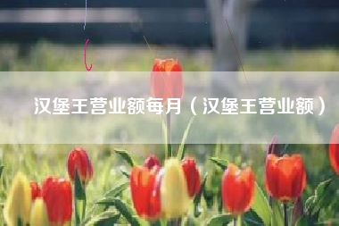 汉堡王营业额每月（汉堡王营业额）